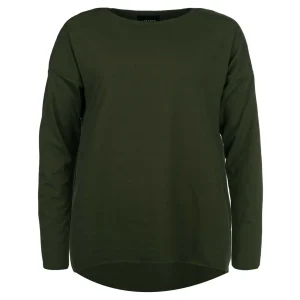 Sale Liberté Essentiel Alma Ls Top Fleece Dark Army