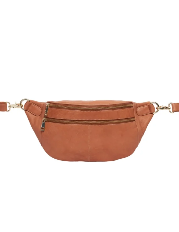 Clearance Tim & Simonsen Astrid Bumbag Cognac / Gold