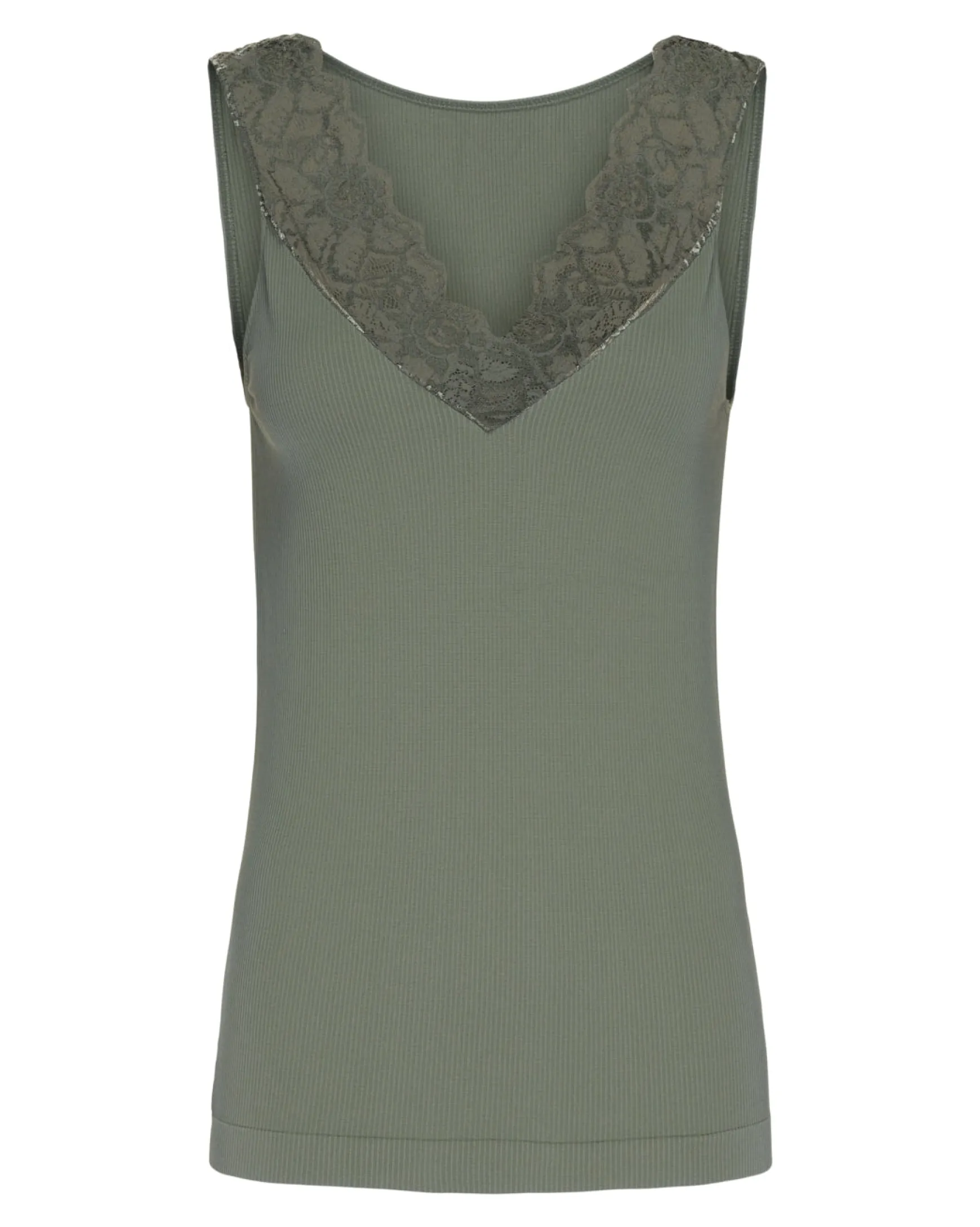 belen_vlace_top_olive_0.webp Discount Tim og simonsen Belen V-Lace Top Olive