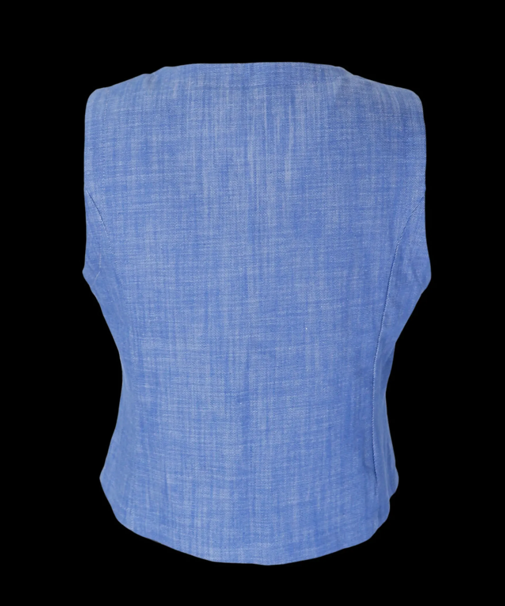 black_colour_box_light_de_1.webp Cheap Black Colour Box Light Denim Vest Lt. Blue