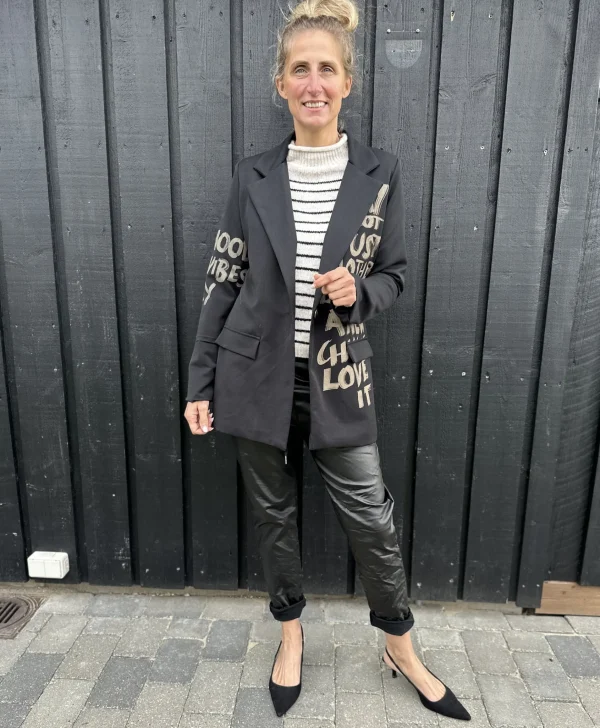 Discount Marta du Chateau 80089 Blazer Mdcbertha Black