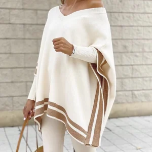 Cheap Gown Celine Knit Poncho Apricot