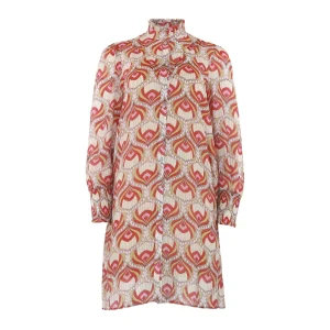 Online Continue Diana Dress Red Print