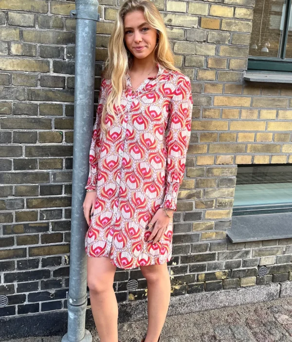 Online Continue Diana Dress Red Print