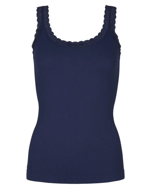 Clearance Tim & Simonsen Frida Rib Top Blu