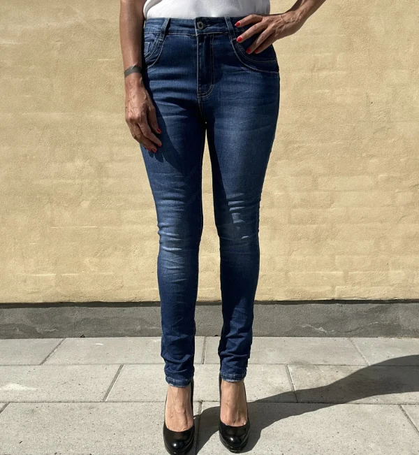 Shop Jewelly jeans 22194 Mid Blue
