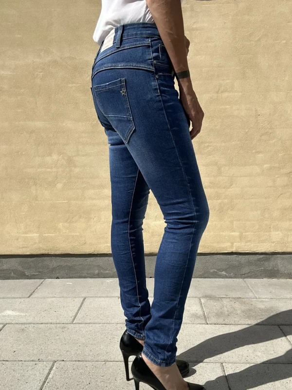Shop Jewelly jeans 22194 Mid Blue