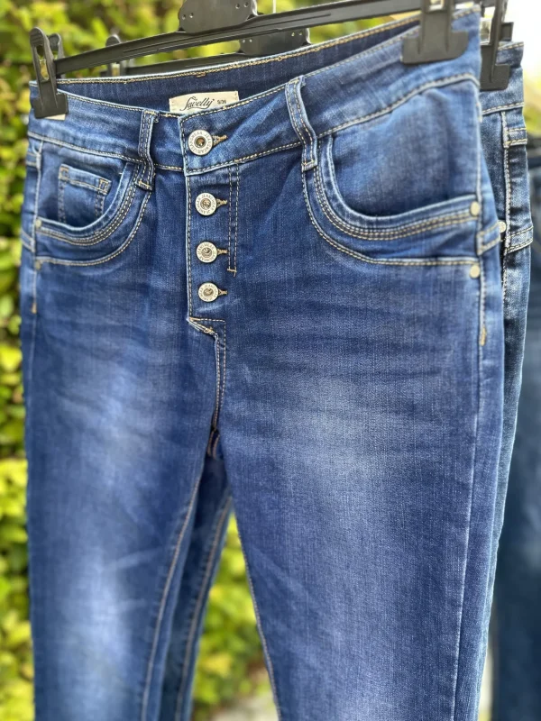 Best Sale Jewelly jeans 22249 Mid Blue