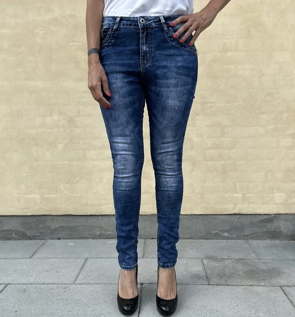 Store Jewelly jeans 22214 Mid Blue Wash
