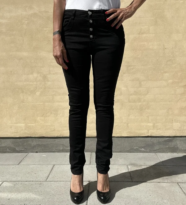 Discount Jewelly jeans 2563-1 Simili Black