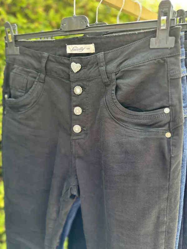 Discount Jewelly jeans 2563-1 Simili Black