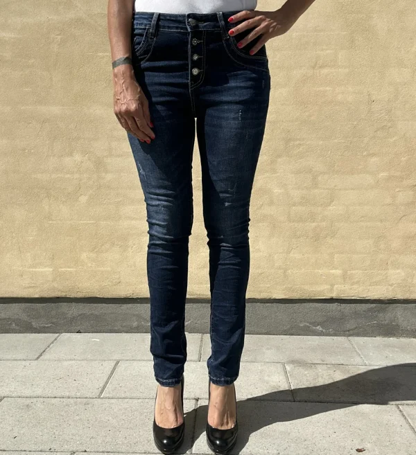 Outlet Jewelly jeans 2503 Simili Dark Blue Trash