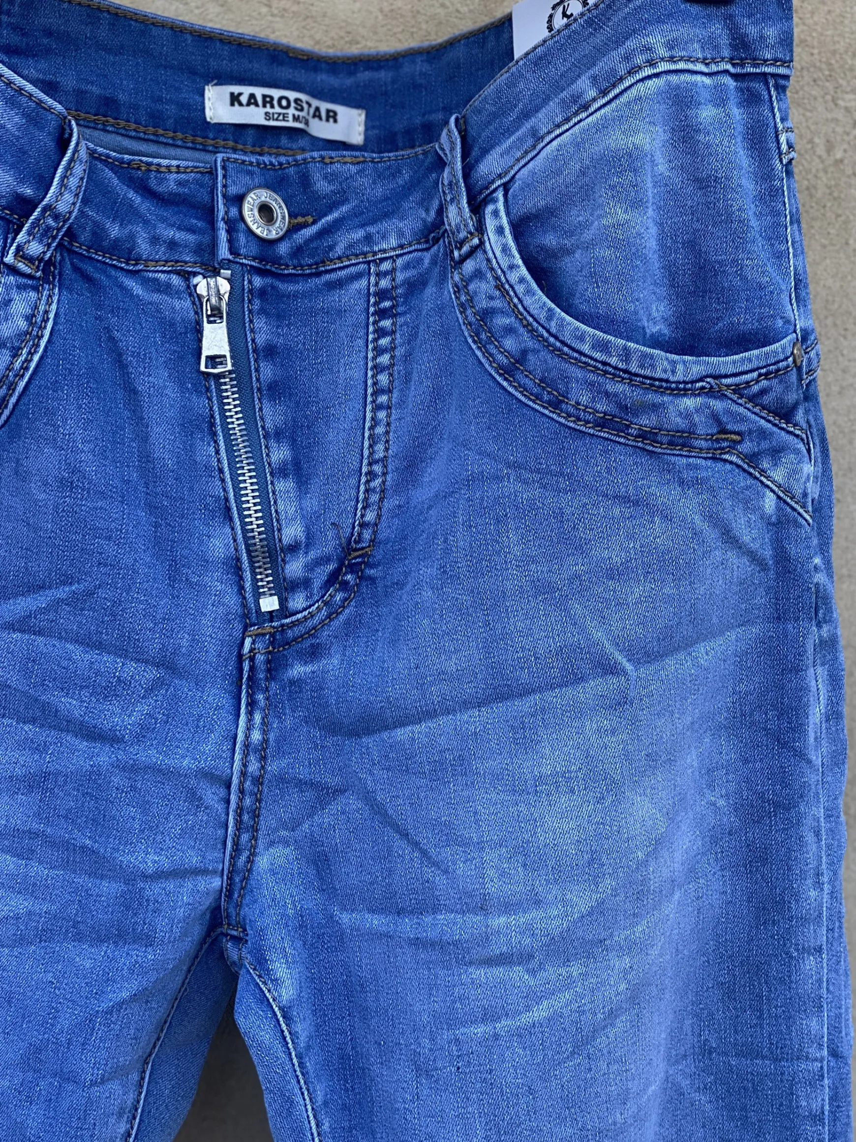 k_zip_jeans_blue_denim_1.webp Best Sale Karostar K8822 Zip Jeans Blue Denim