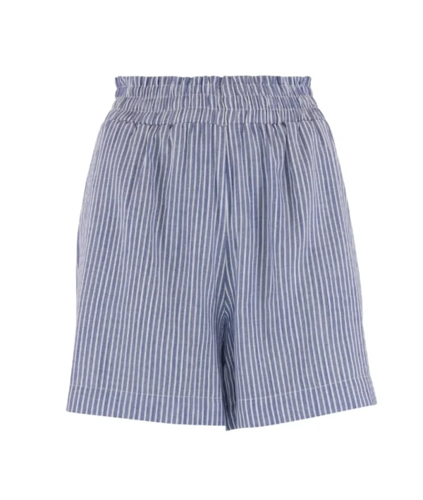 Cheap Continue Lis Shorts Small Stripe Blue/White