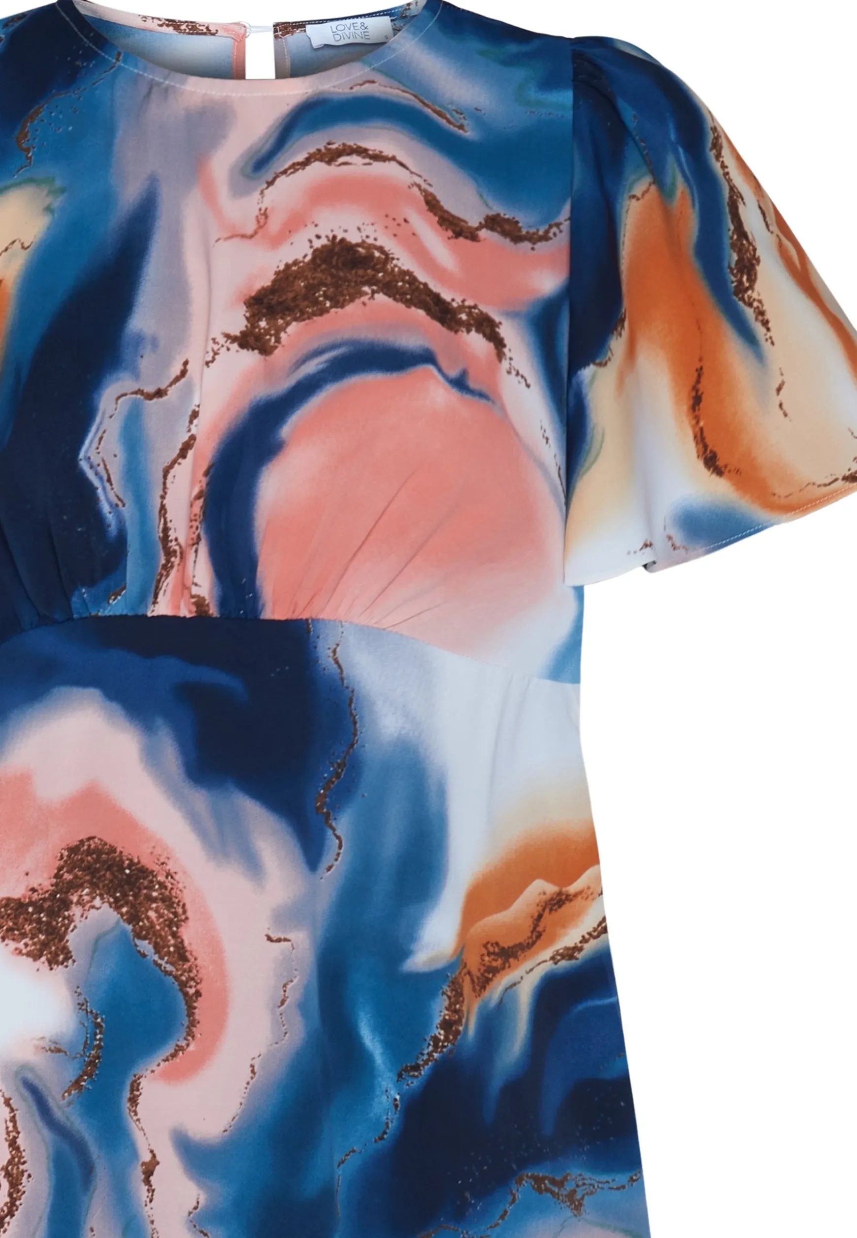 love_dress_blue_marble_1.webp Flash Sale Love & Divine Love1000-4 Dress Blue Marble