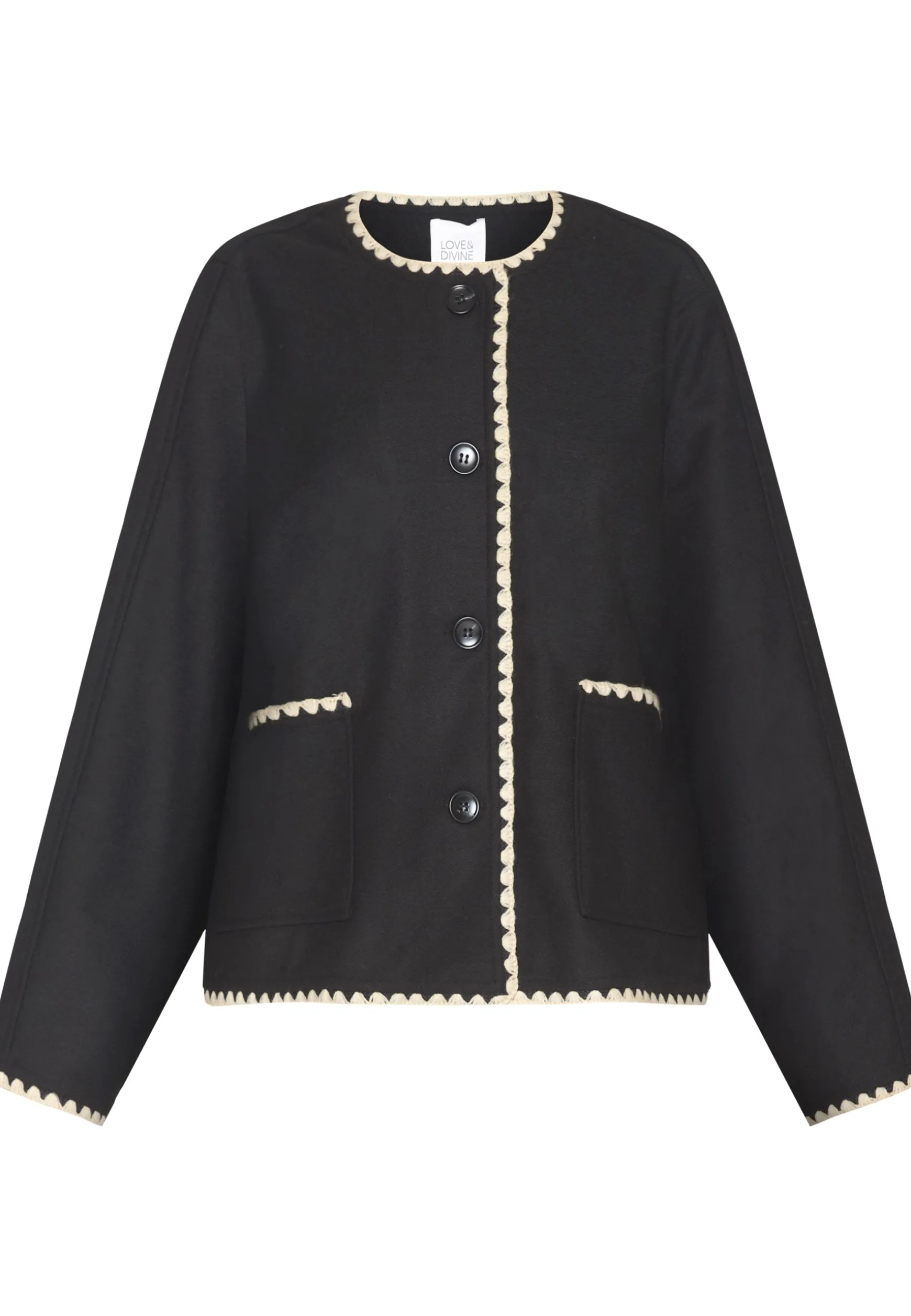 love_jacket_black_0-1.webp Clearance Love & Divine Love1028 Jacket Black