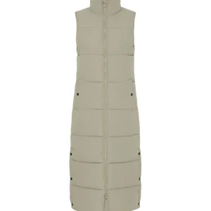 Fashion lululia Lulu Extra Long Puffer Vest Brindle