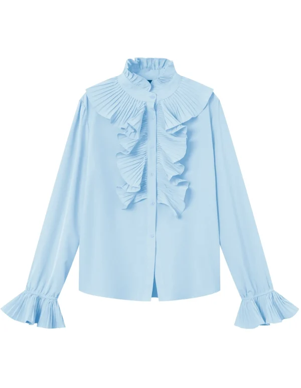 Flash Sale Qnuz Natasja Shirt Pastel Blue