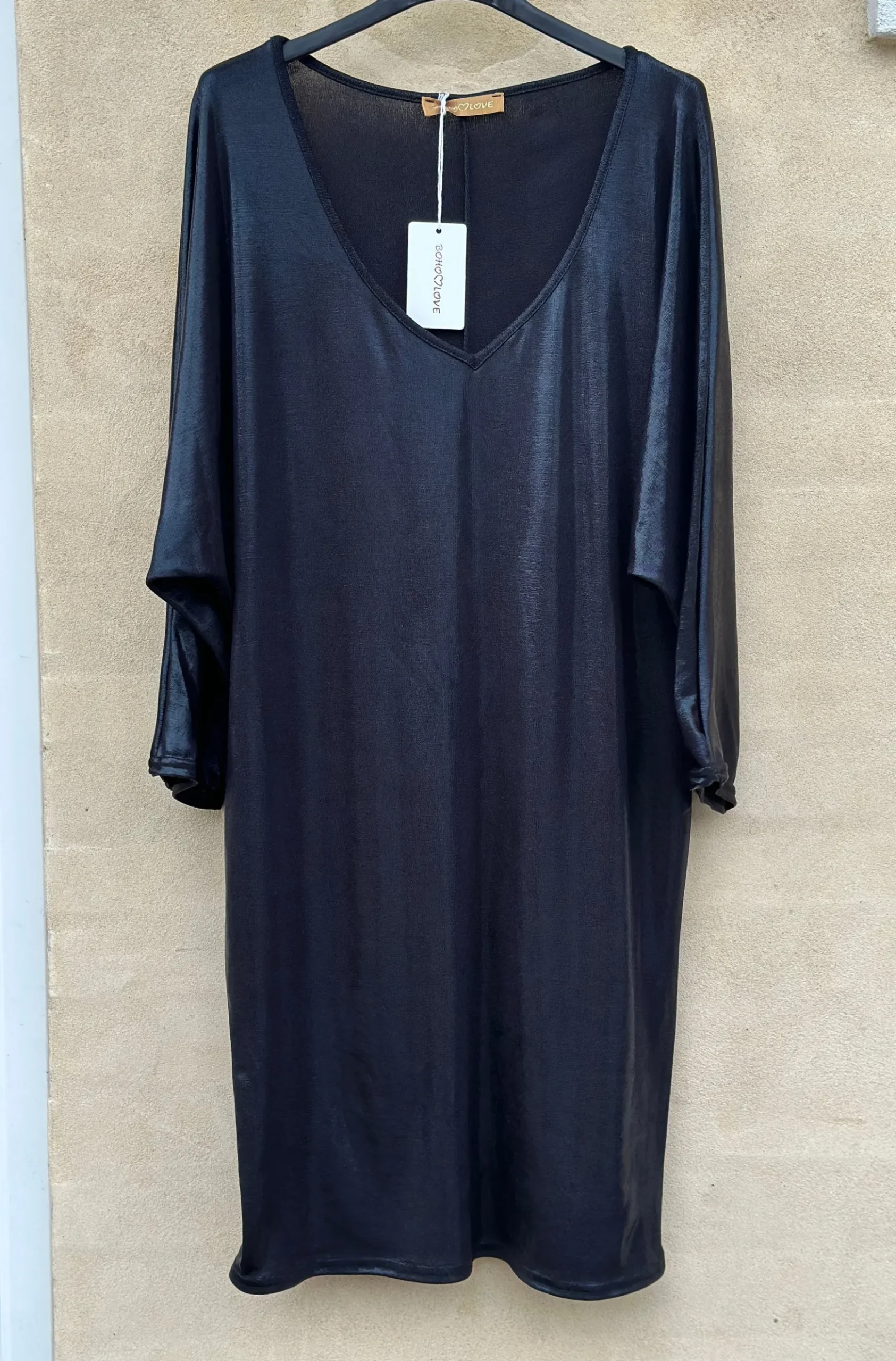 party_kjole_med_shine_bla_1.webp Hot Boho Love Party Kjole Med Shine Black