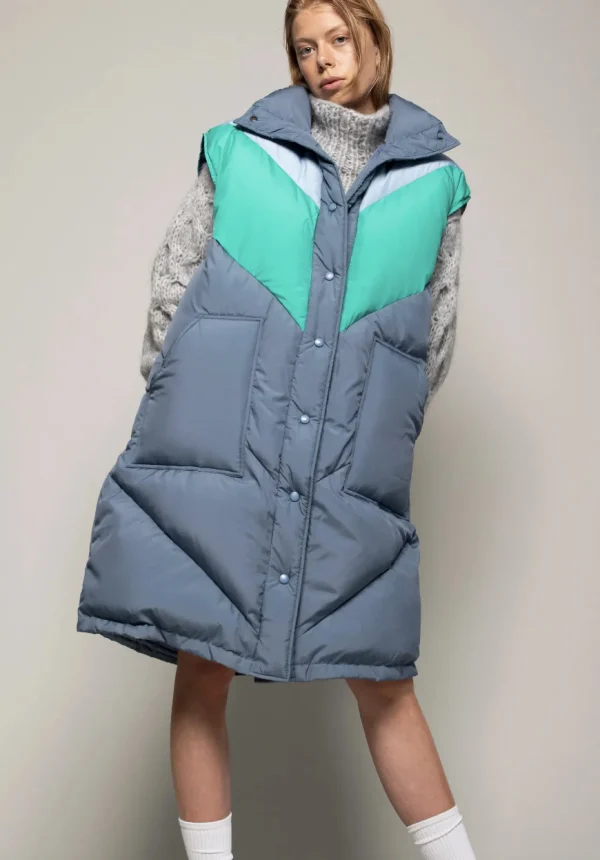 Store Dawn and dare Peace Puffer Vest Night Sky