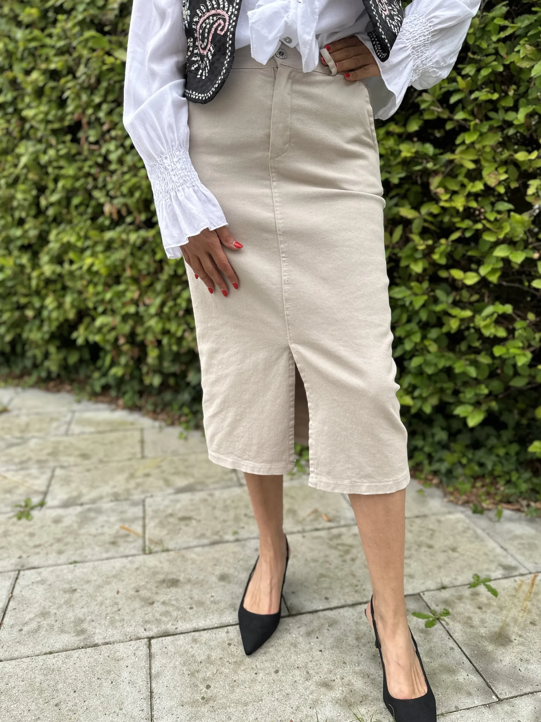 skirt_mdcnellie_beige_0.webp Hot marta du chateau 7249 Skirt Mdcnellie Beige