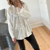 Fashion Boho Love Skjorte Med Stjerner White