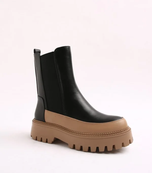 Hot * 68123 Stovle Black/Camel