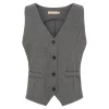 New Marta du Chateau 3913 Vest Mdcbente Dark Grey