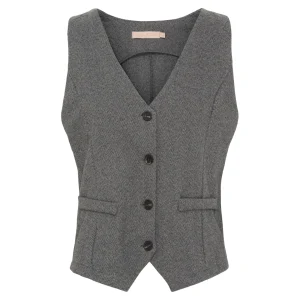 New Marta du Chateau 3913 Vest Mdcbente Dark Grey