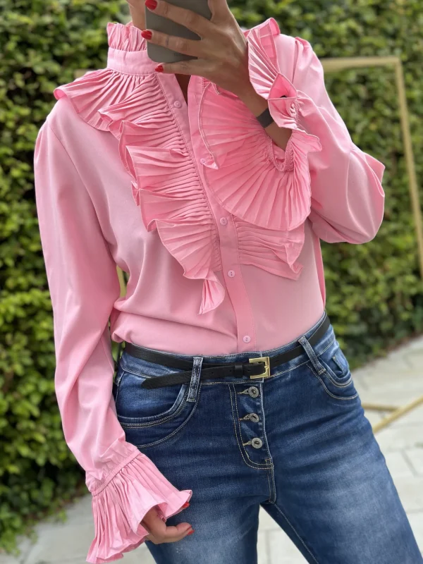 Store Gown Vigga Flaeseskjorte Bubblegum