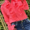 Best Sale Gown Vigga Flaeseskjorte Hot Pink