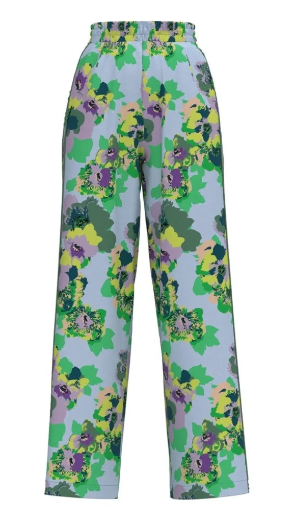 Fashion YAS Bobo Hw Pant Kentucky Blue