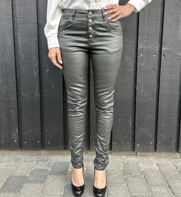 Online Jewelly jeans 2566-4 Coated Army