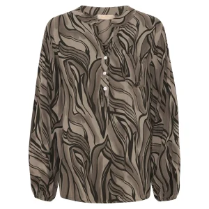 Outlet Marta du Chateau 8500 Mdc Ronja Shirt Aw Brown Print